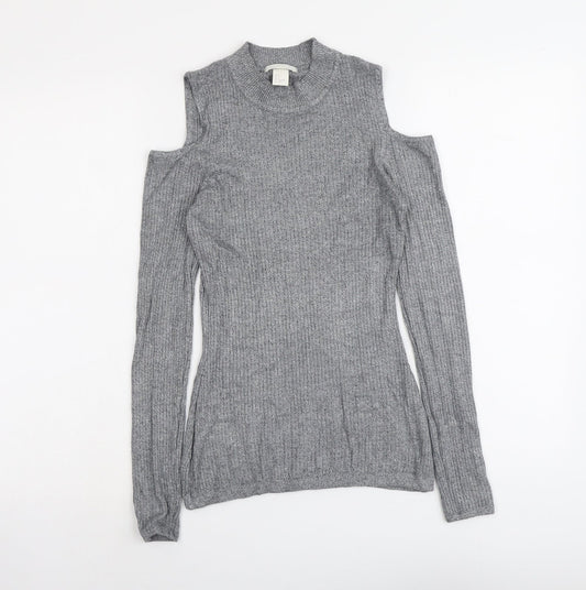 Womens UK Size S H&M Grey Pullover Jumper