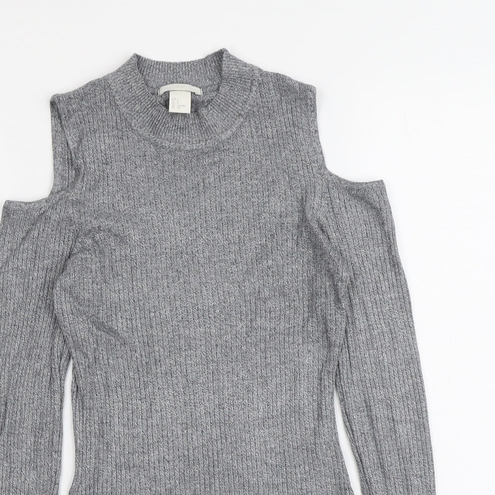 Womens UK Size S H&M Grey Pullover Jumper