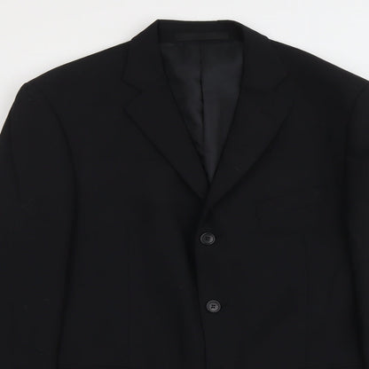 Mens UK Size L Marks and Spencer Regular Black Suit Jacket