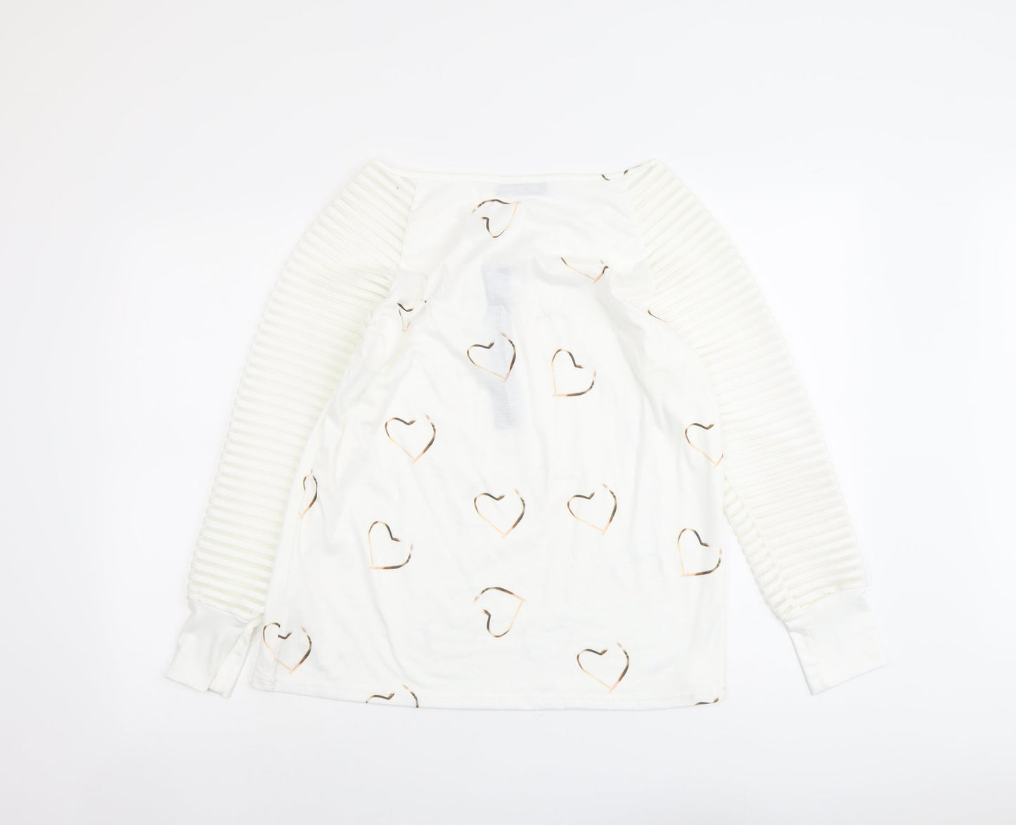 Womens UK Size S CBR White Basic Blouse