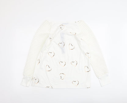 Womens UK Size S CBR White Basic Blouse