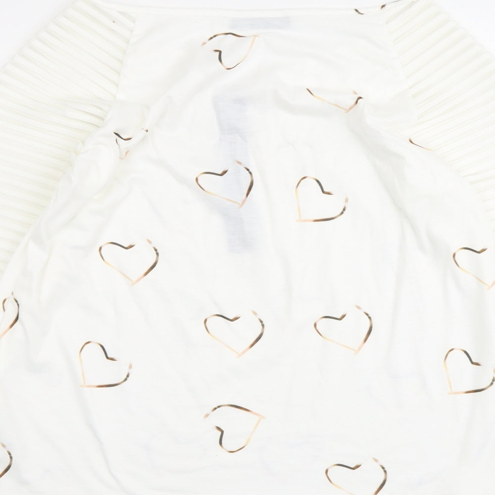 Womens UK Size S CBR White Basic Blouse