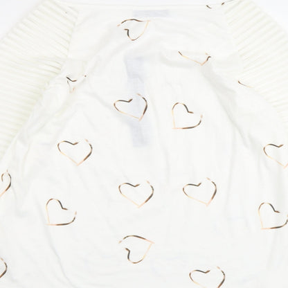 Womens UK Size S CBR White Basic Blouse