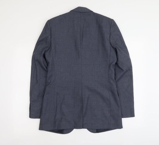 Mens UK Size S Burton Regular Blue Suit Jacket