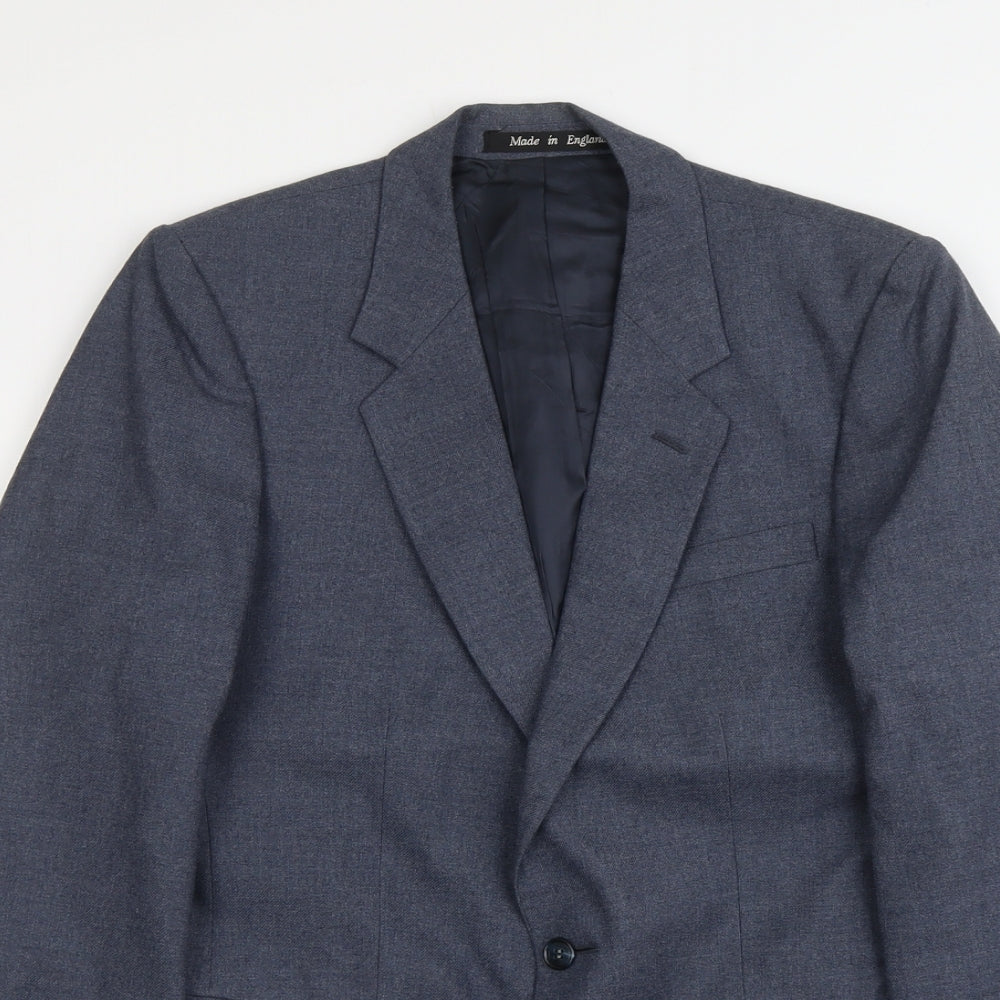 Mens UK Size S Burton Regular Blue Suit Jacket