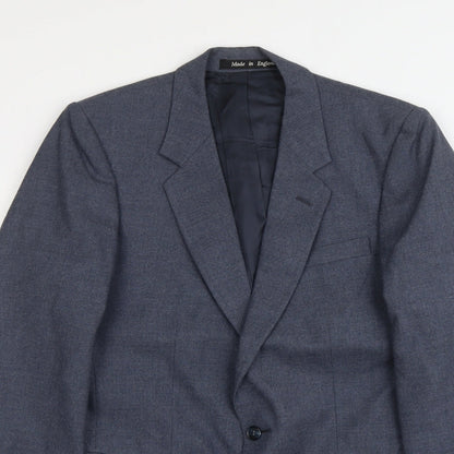 Mens UK Size S Burton Regular Blue Suit Jacket