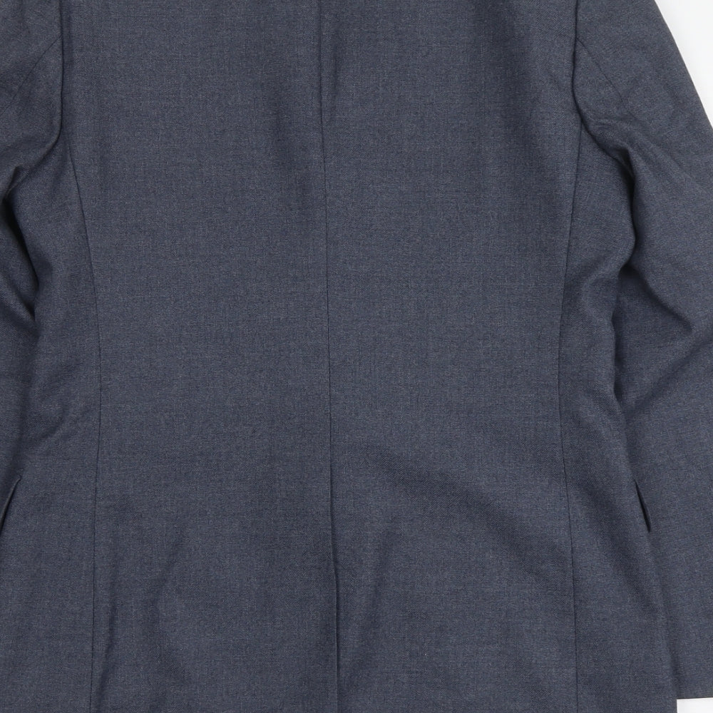 Mens UK Size S Burton Regular Blue Suit Jacket