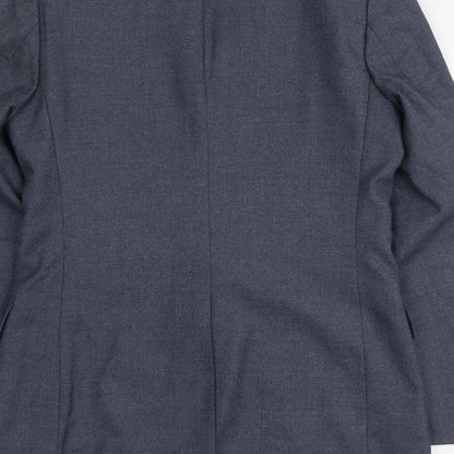 Mens UK Size S Burton Regular Blue Suit Jacket