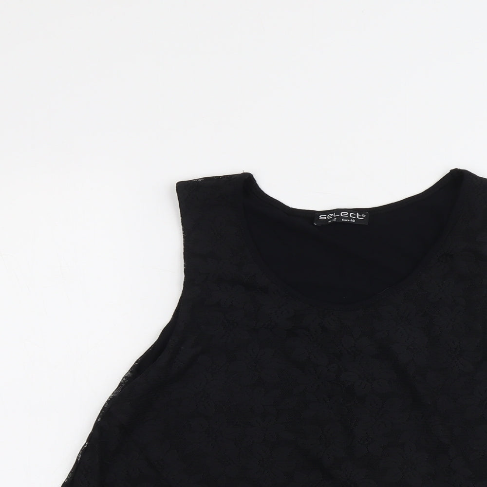 Womens UK Size 12 Select Black Basic Tank