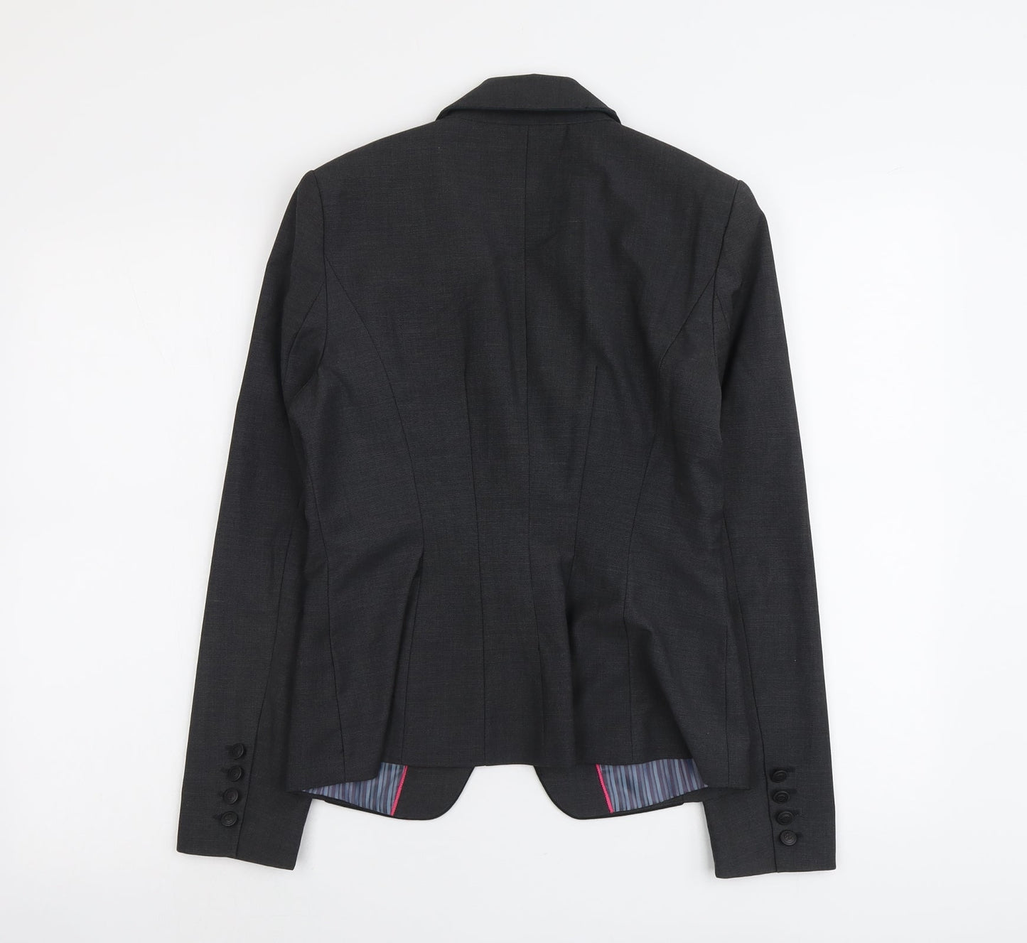 NEXT Womens Grey Polyester Jacket Blazer Size 10