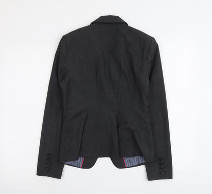 NEXT Womens Grey Polyester Jacket Blazer Size 10