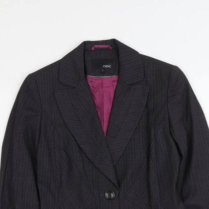 NEXT Womens Grey Polyester Jacket Blazer Size 8