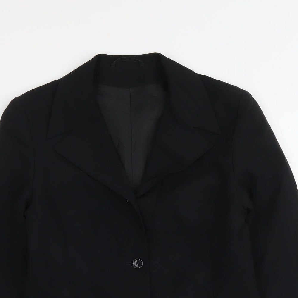 New Look Womens Black Polyester Jacket Blazer Size 10