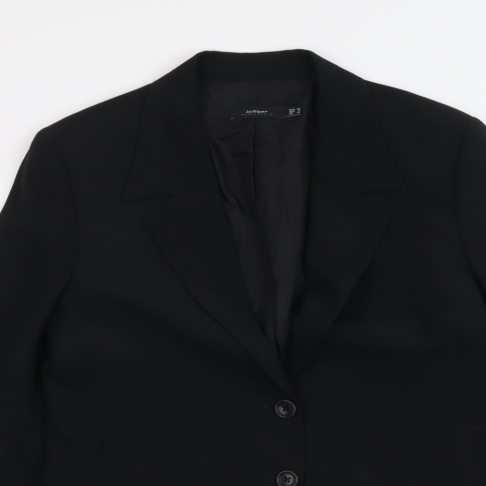 Womens UK Size 10 Essentials Regular Black Suit Jacket
