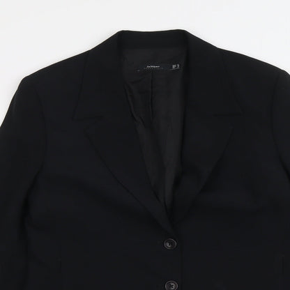 Womens UK Size 10 Essentials Regular Black Suit Jacket