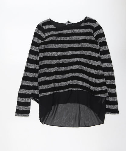 Womens UK Size S New Look Black Pullover Jumper