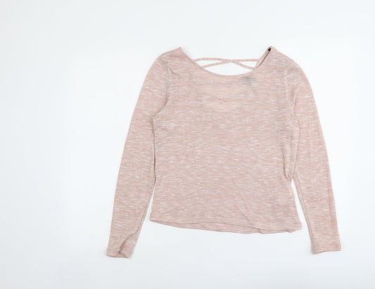 Womens UK Size L H&M Pink Pullover Jumper