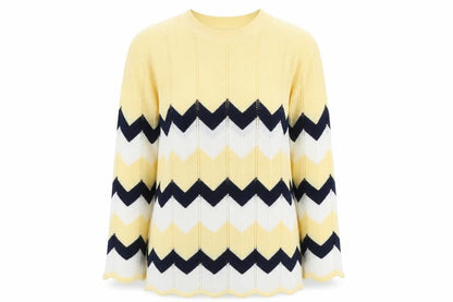 Womens UK Size M Emma Morgan Yellow Pullover Jumper