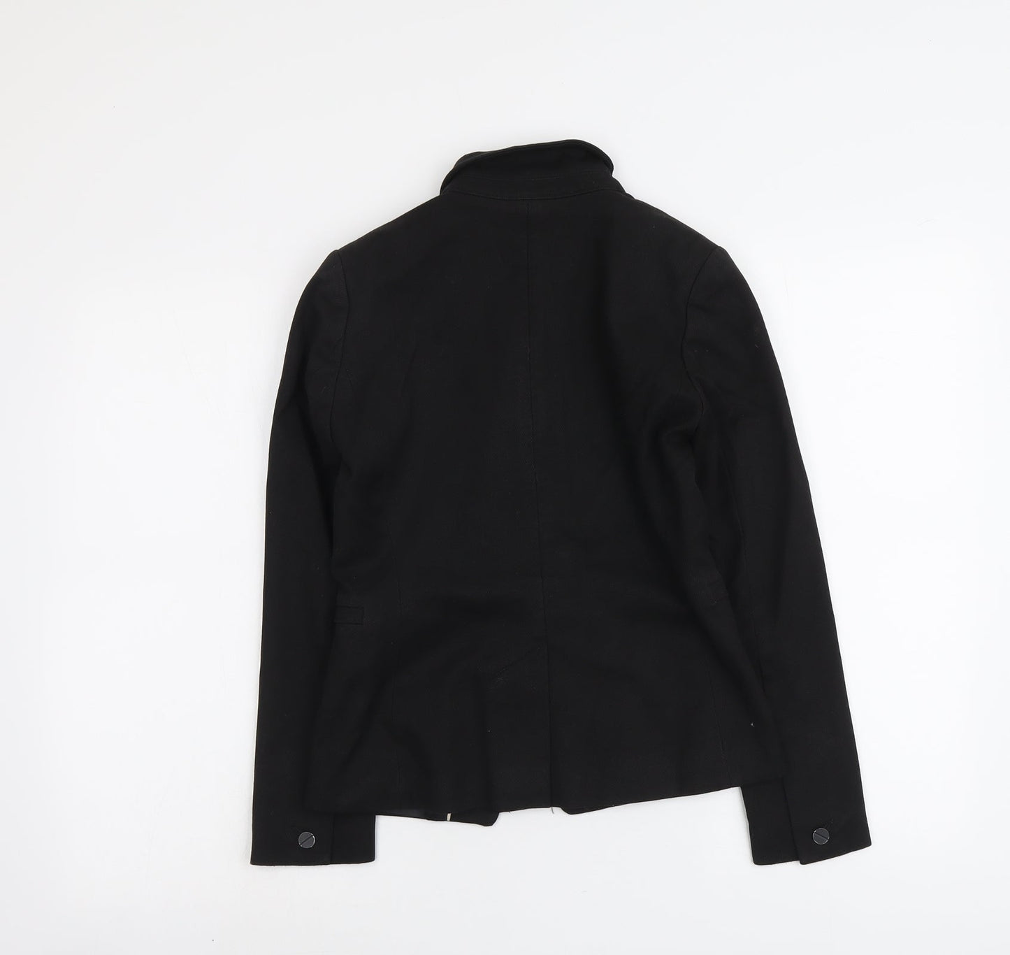 NEXT Womens Black Polyester Jacket Blazer Size 6