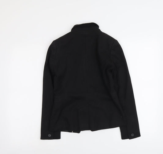 NEXT Womens Black Polyester Jacket Blazer Size 6