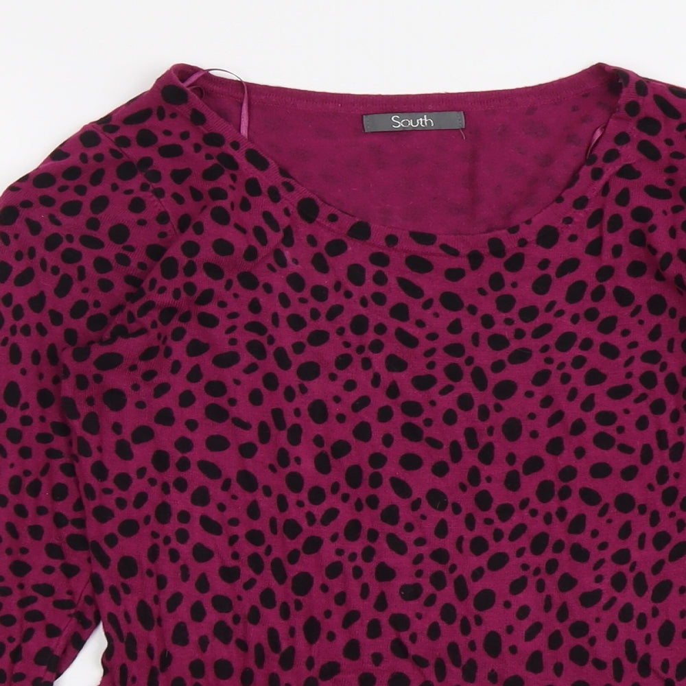 Womens UK Size 10 South Purple Pullover Jumper