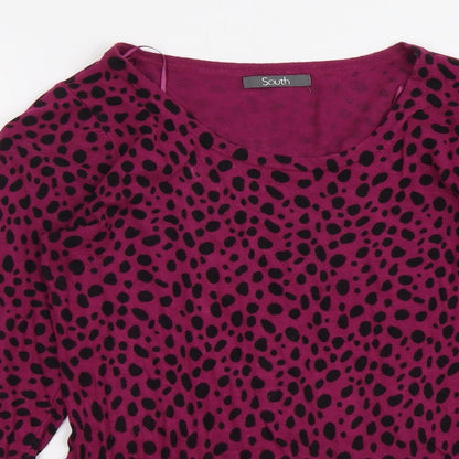 Womens UK Size 10 South Purple Pullover Jumper