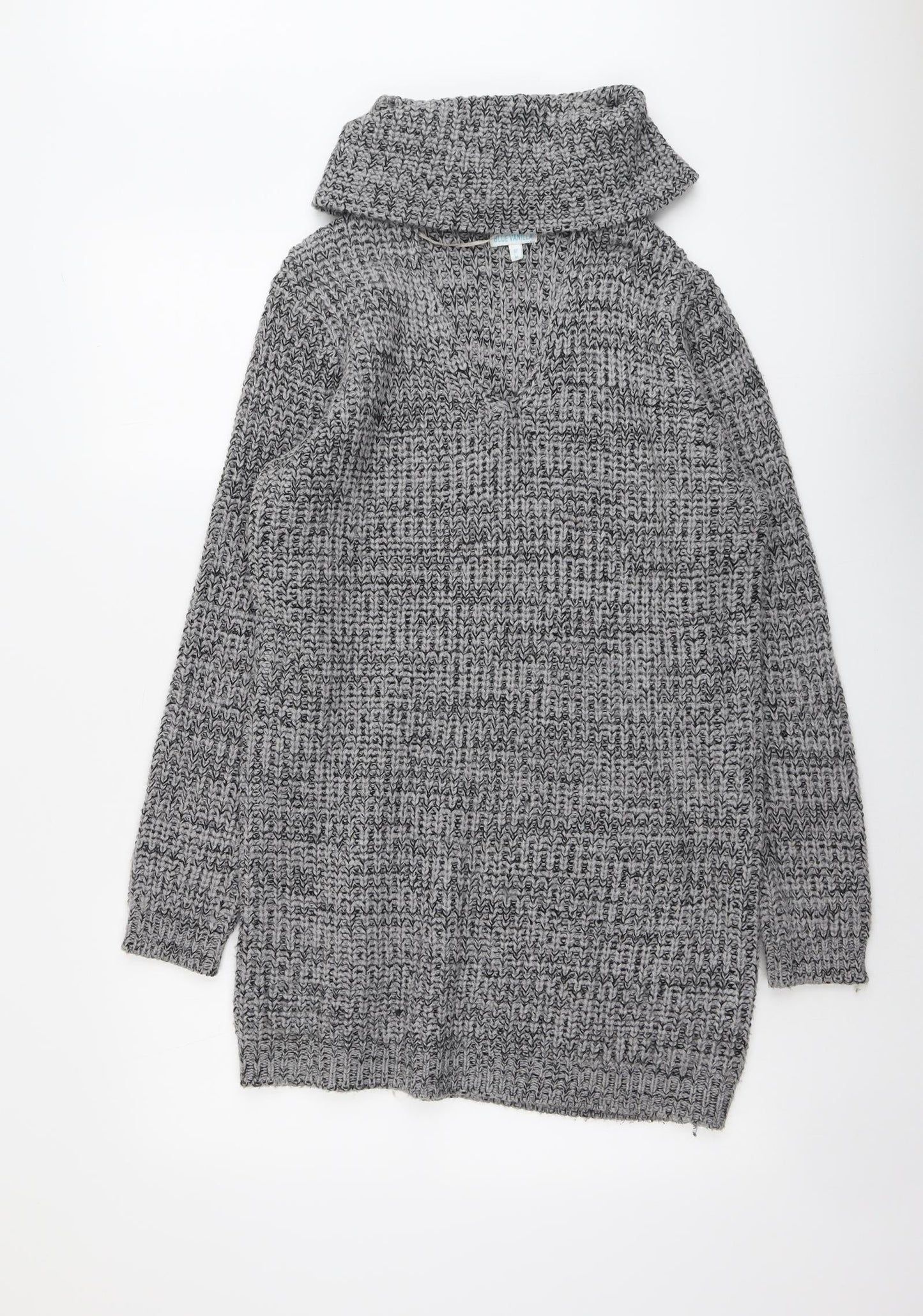 Womens UK Size 12 Blue Vanilla Grey Pullover Jumper