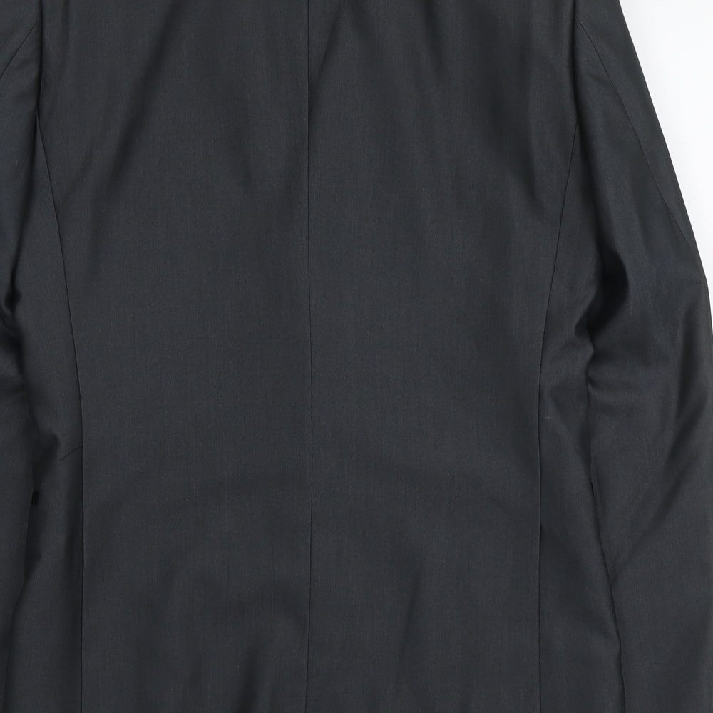 bruno banani Mens Grey Polyester Jacket Suit Jacket Size S Regular