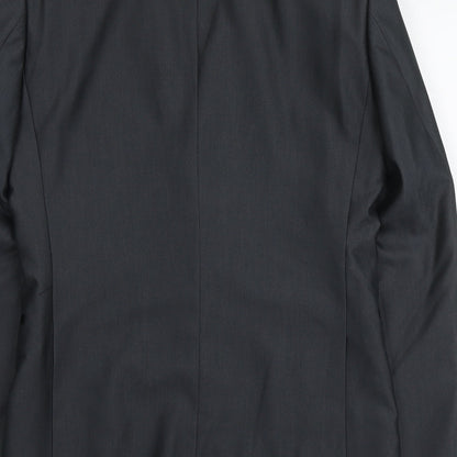 bruno banani Mens Grey Polyester Jacket Suit Jacket Size S Regular