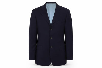 Tai Pan Row Mens Blue Polyester Jacket Suit Jacket Size L Regular