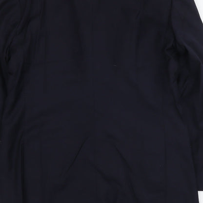 Tai Pan Row Mens Blue Polyester Jacket Suit Jacket Size L Regular