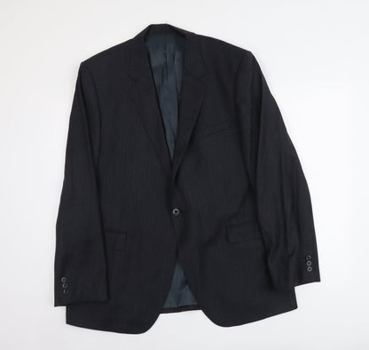 Autograph Mens Grey Wool Jacket Suit Jacket Size L Regular