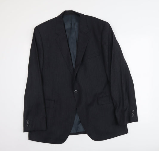 Autograph Mens Grey Wool Jacket Suit Jacket Size L Regular