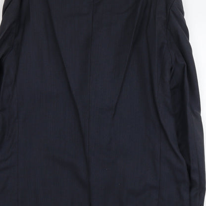 Mens UK Size L Blazer Regular Blue Suit Jacket