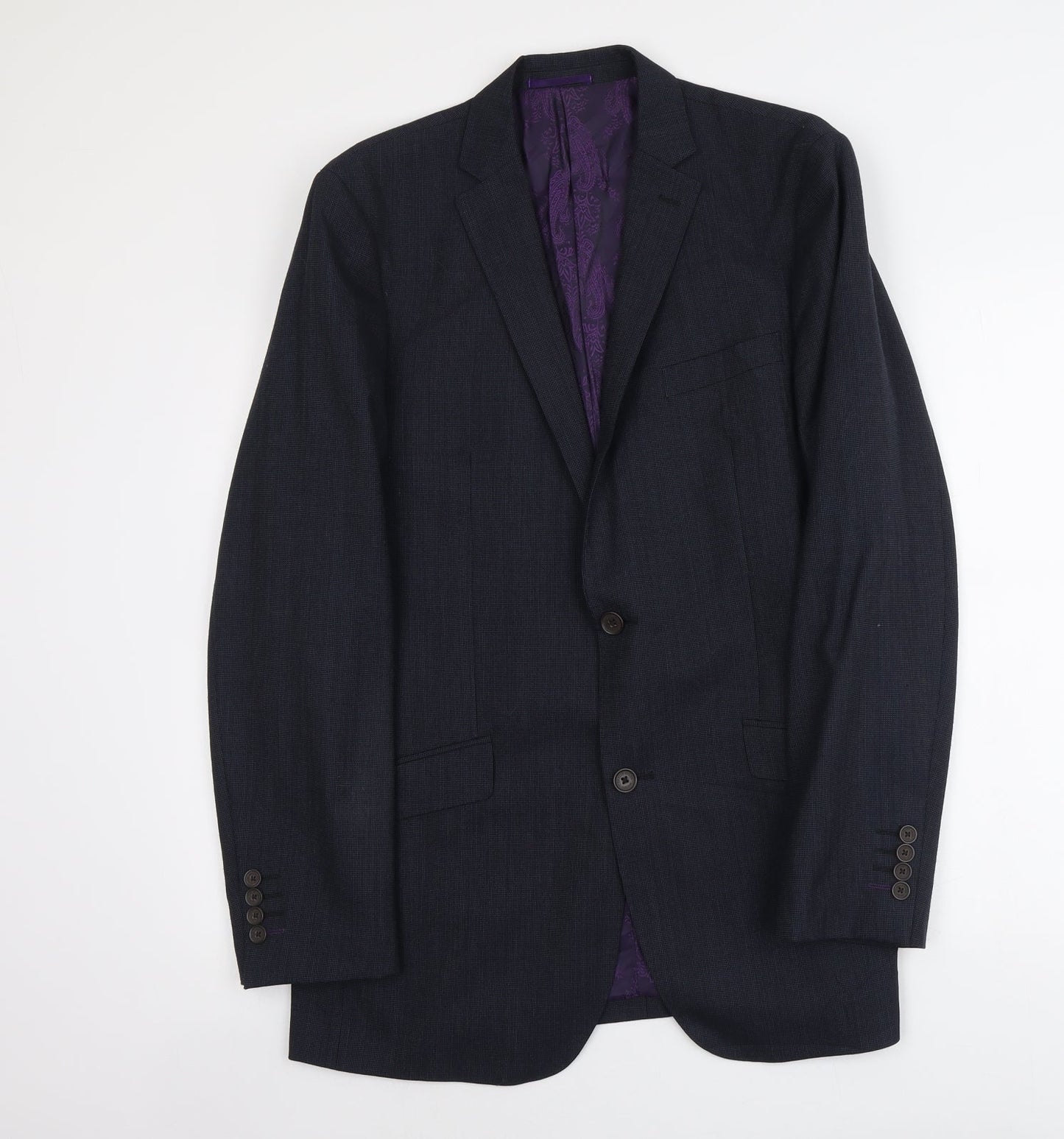 Charlie Allen Mens Blue Wool Jacket Suit Jacket Size M Regular