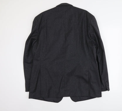 Mens UK Size L Burton Regular Grey Suit Jacket