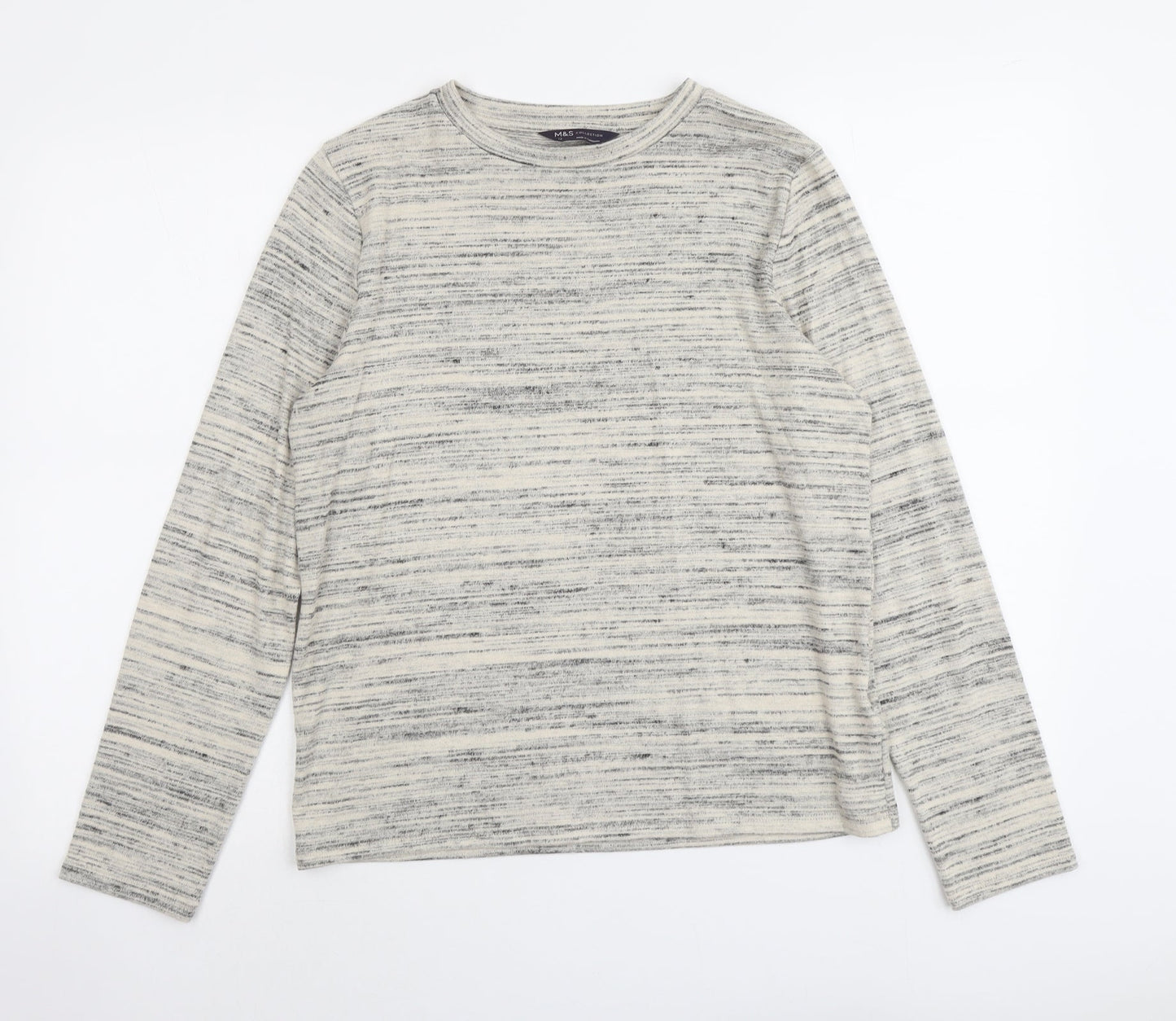 Womens UK Size 12 Marks and Spencer Beige Pullover Jumper