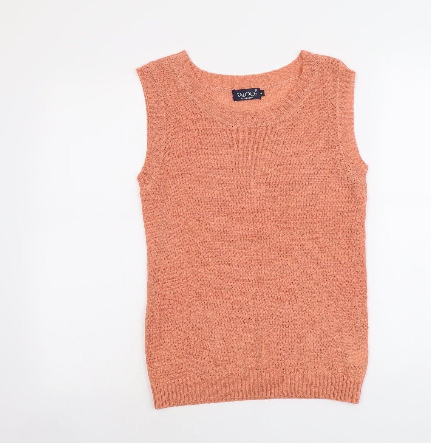 Womens UK Size L Saloos Orange Basic Tank