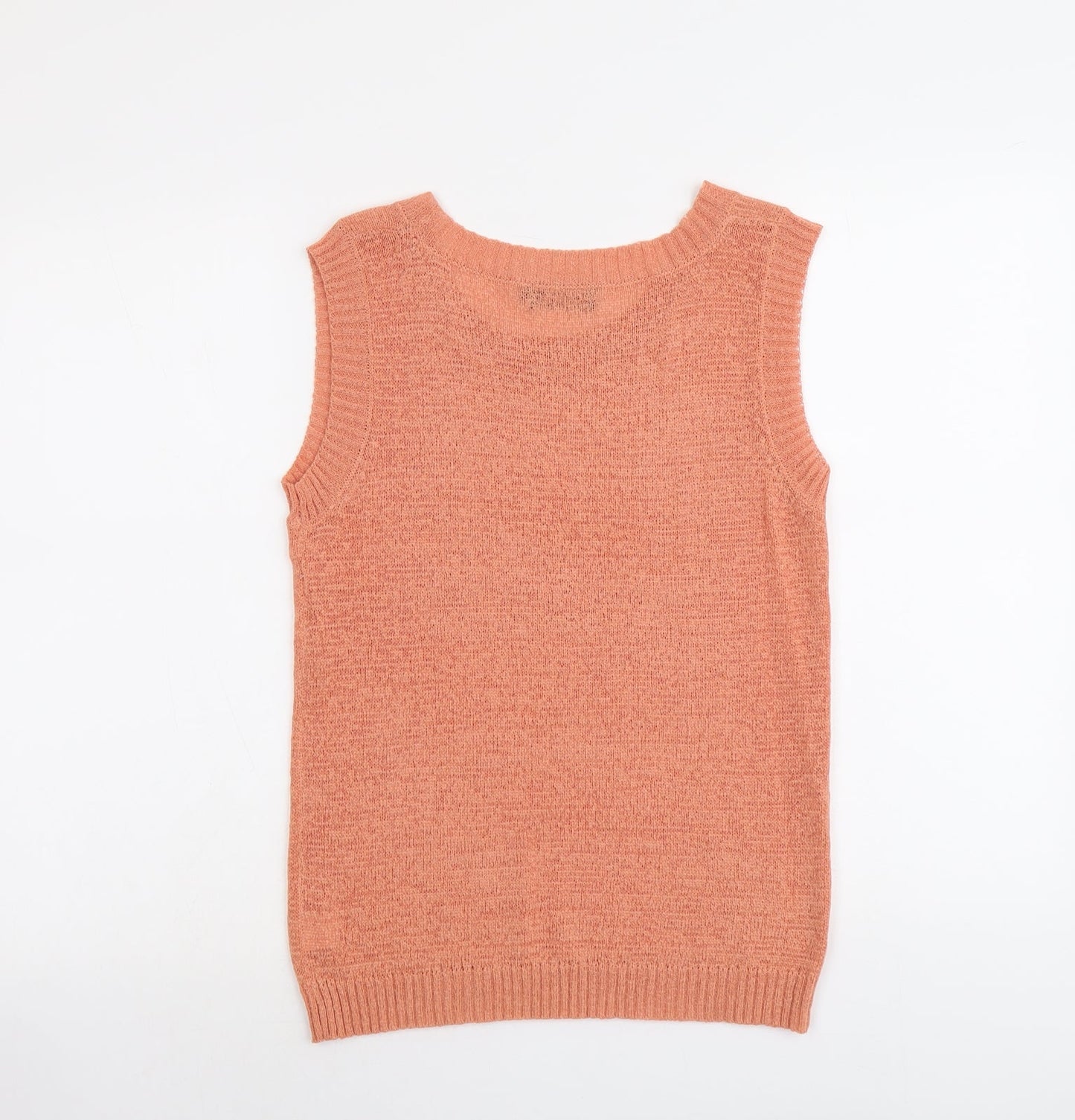 Womens UK Size L Saloos Orange Basic Tank