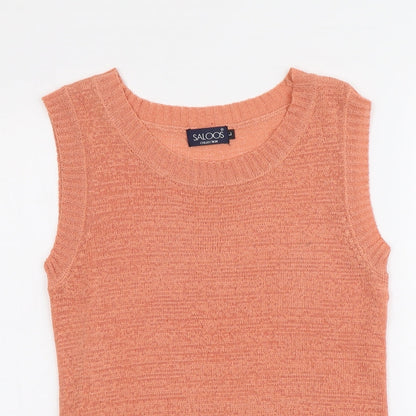 Womens UK Size L Saloos Orange Basic Tank