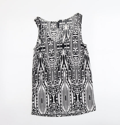 Womens UK Size S Cynthia Rowley Black Basic Tank