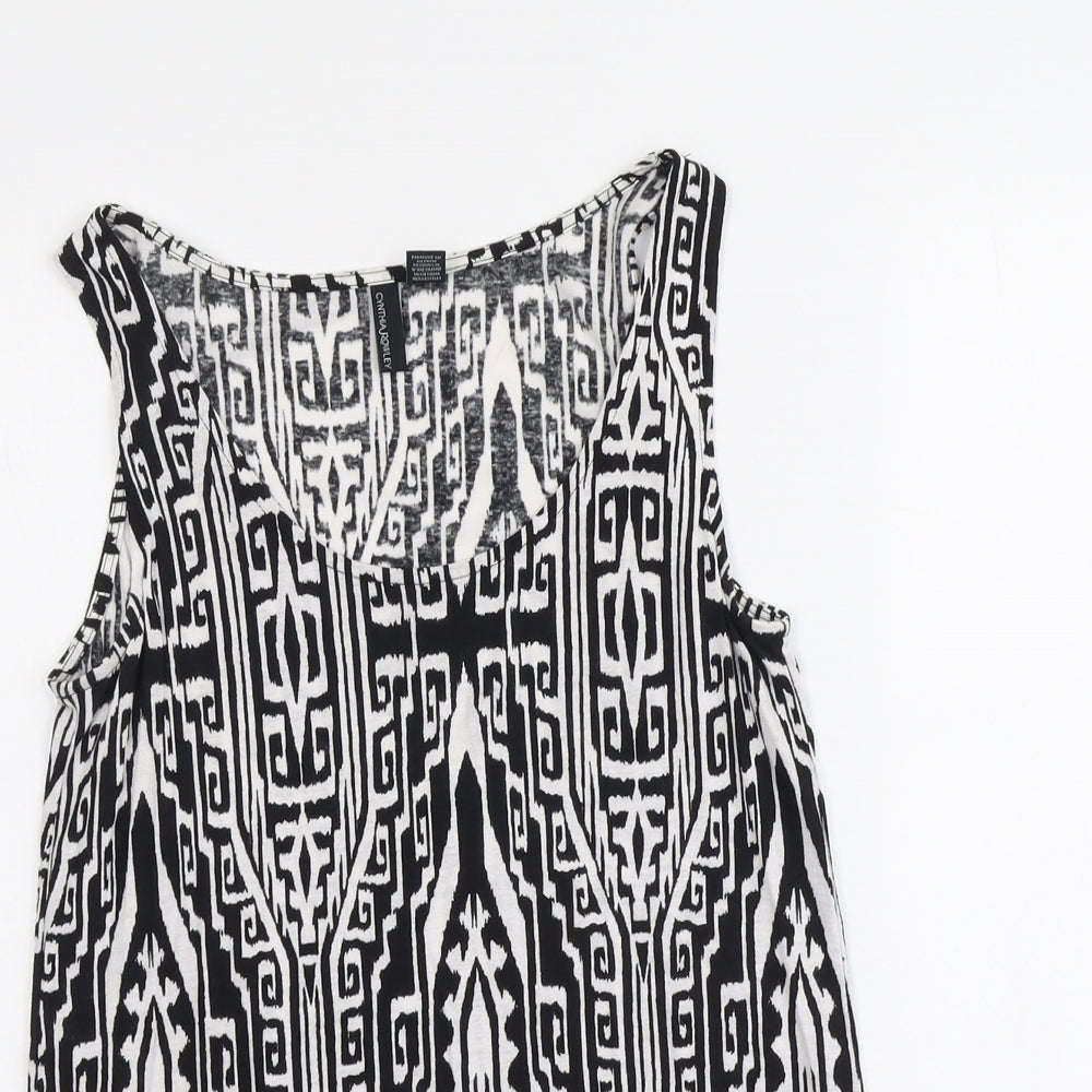 Womens UK Size S Cynthia Rowley Black Basic Tank