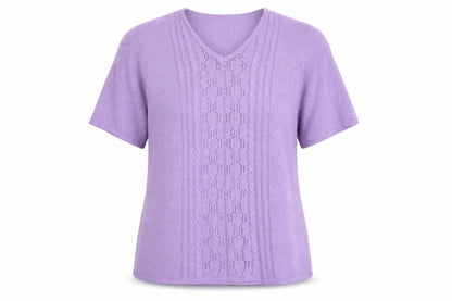 Womens UK Size M Bonmarché Purple Pullover Jumper