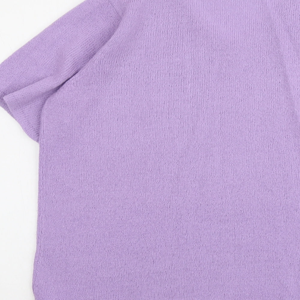 Womens UK Size M Bonmarché Purple Pullover Jumper