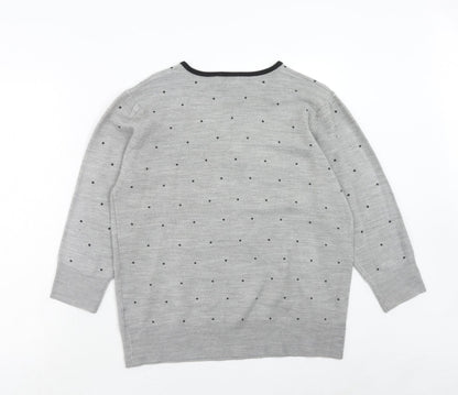 Womens UK Size XL Ann Marie Grey Pullover Jumper