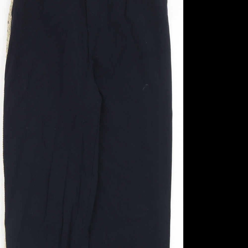 Womens UK Size S Zara Regular Fit  Blue Trousers