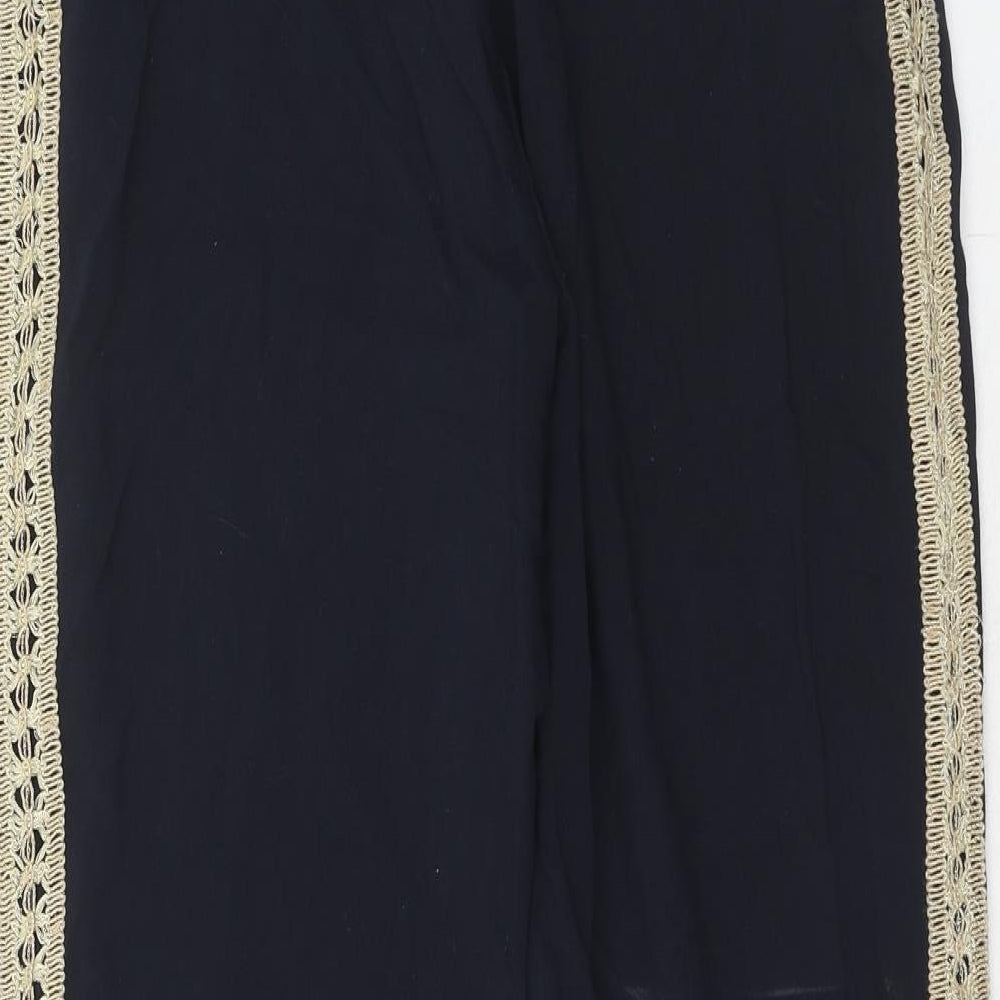Womens UK Size S Zara Regular Fit  Blue Trousers
