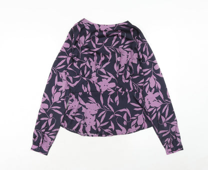 Womens UK Size XS VERO MODA Purple Basic Button-Up