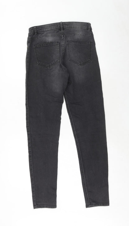 Womens UK Size 8 H&M Regular Fit Straight Black Jeans