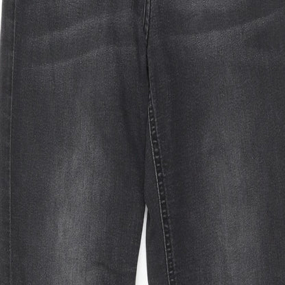 Womens UK Size 8 H&M Regular Fit Straight Black Jeans